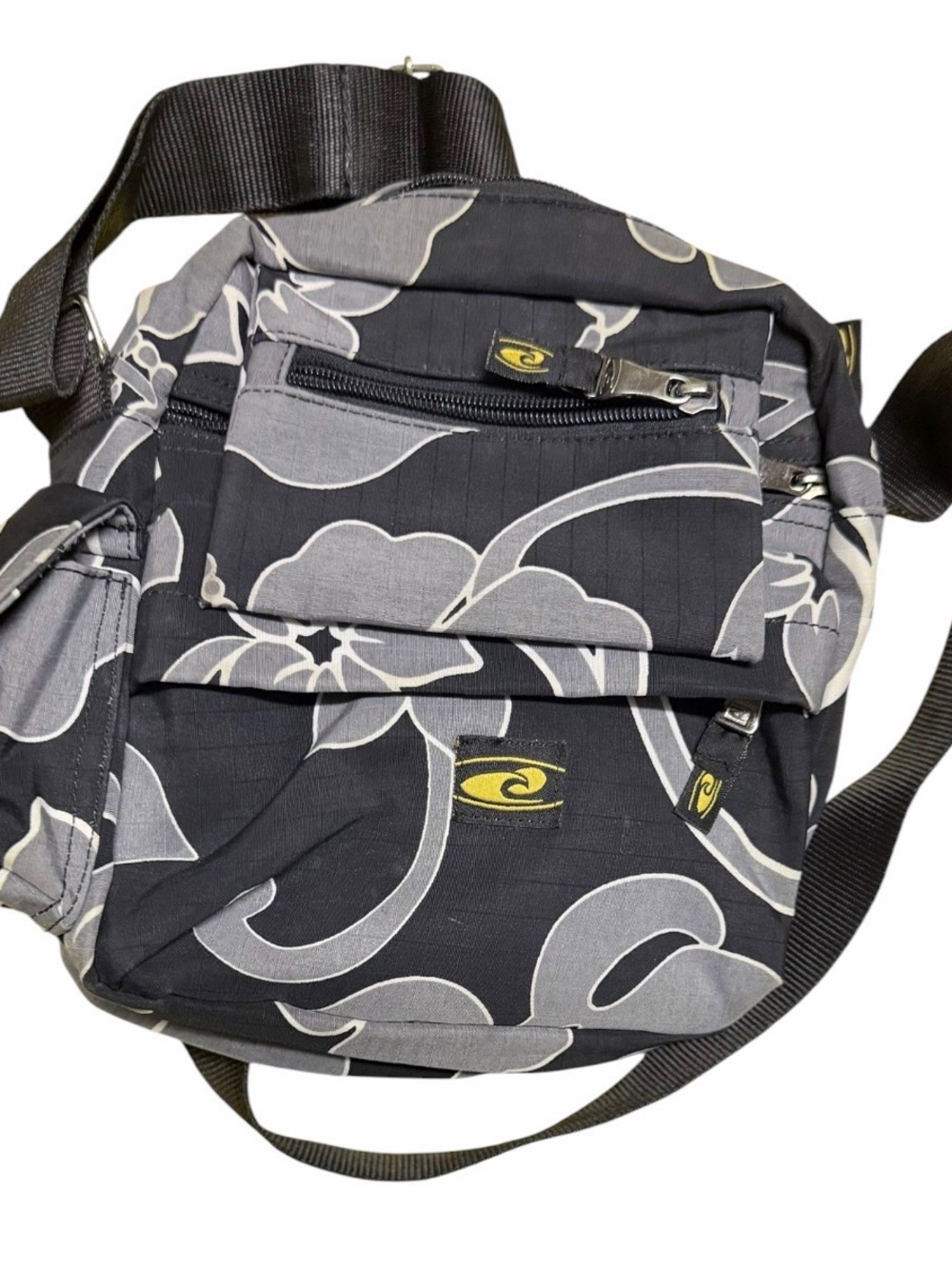 Hawaiian Performance Surfwear Cross Body Bag Tropical Floral Adjustable Strap